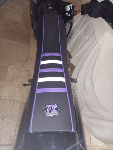 Customer photo review of Housse de selle personnalisée en 3D moto 50cc / mécaboite