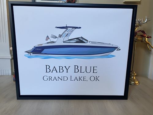 Customer photo review of Custom Digital Boat Artwork