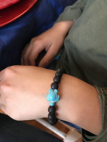 Customer photo review of "Turtle" tracking bracelet