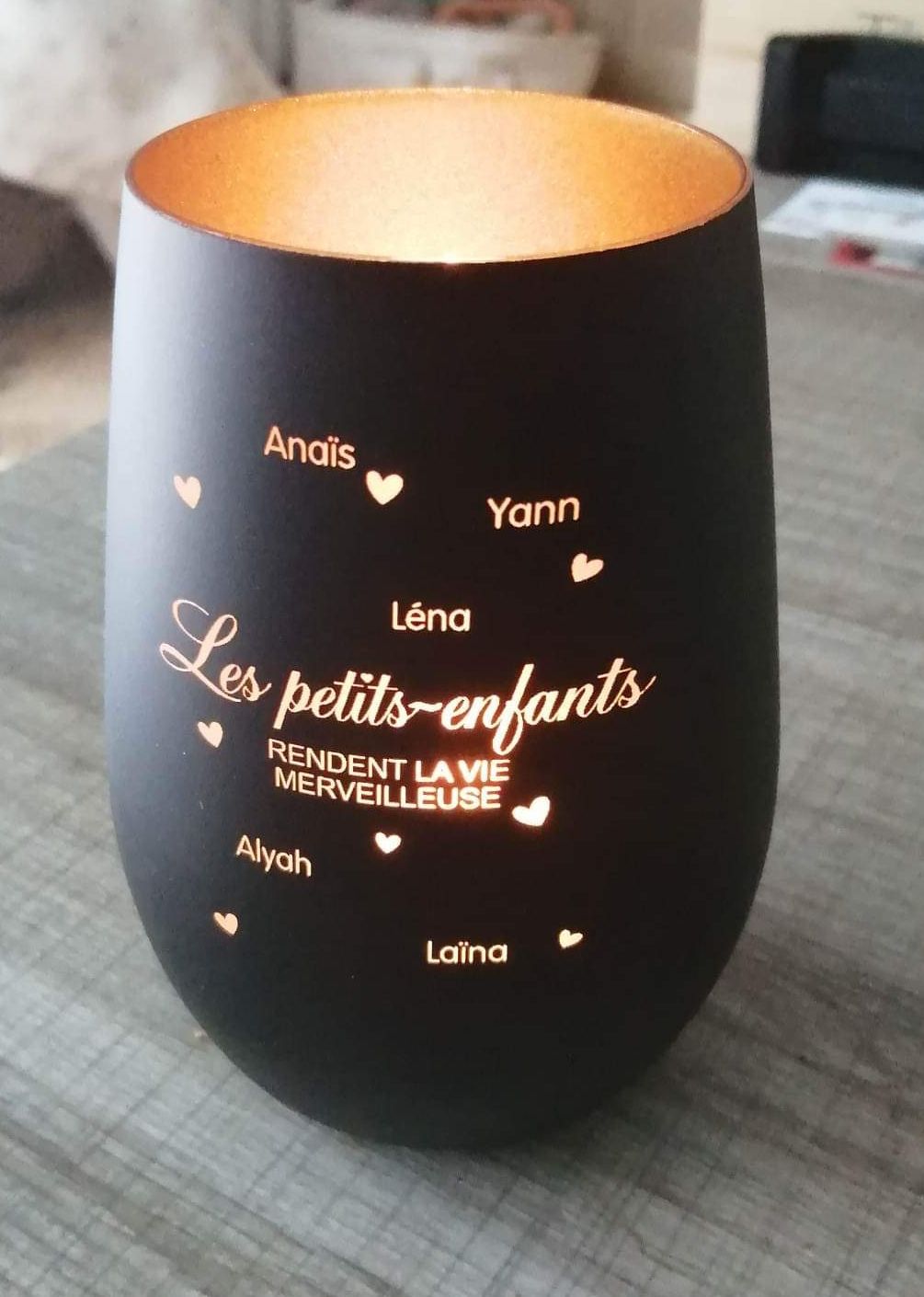 Customer photo review of Les petits-enfants - Grands-parents-Photophore