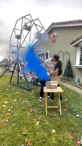 Customer photo review of Gender Reveal Smoke Balls