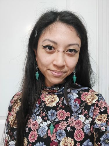 Customer photo review of Aventurine Pendulum Cuffs