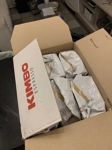 Customer photo review of Kimbo Espresso Extra Cream 1kg Grano Entero