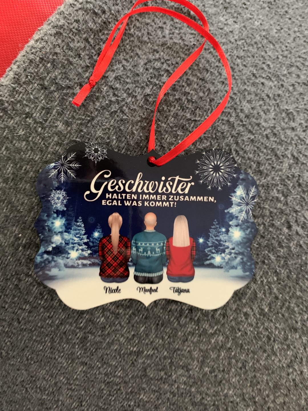 Customer photo review of Weihnachten mit der Familie - Familien-Baumschmuck