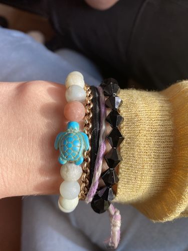 Customer photo review of "Turtle" tracking bracelet