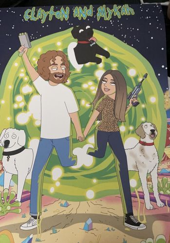 Customer photo review of 'Rick and Morty' Custom Portrait
