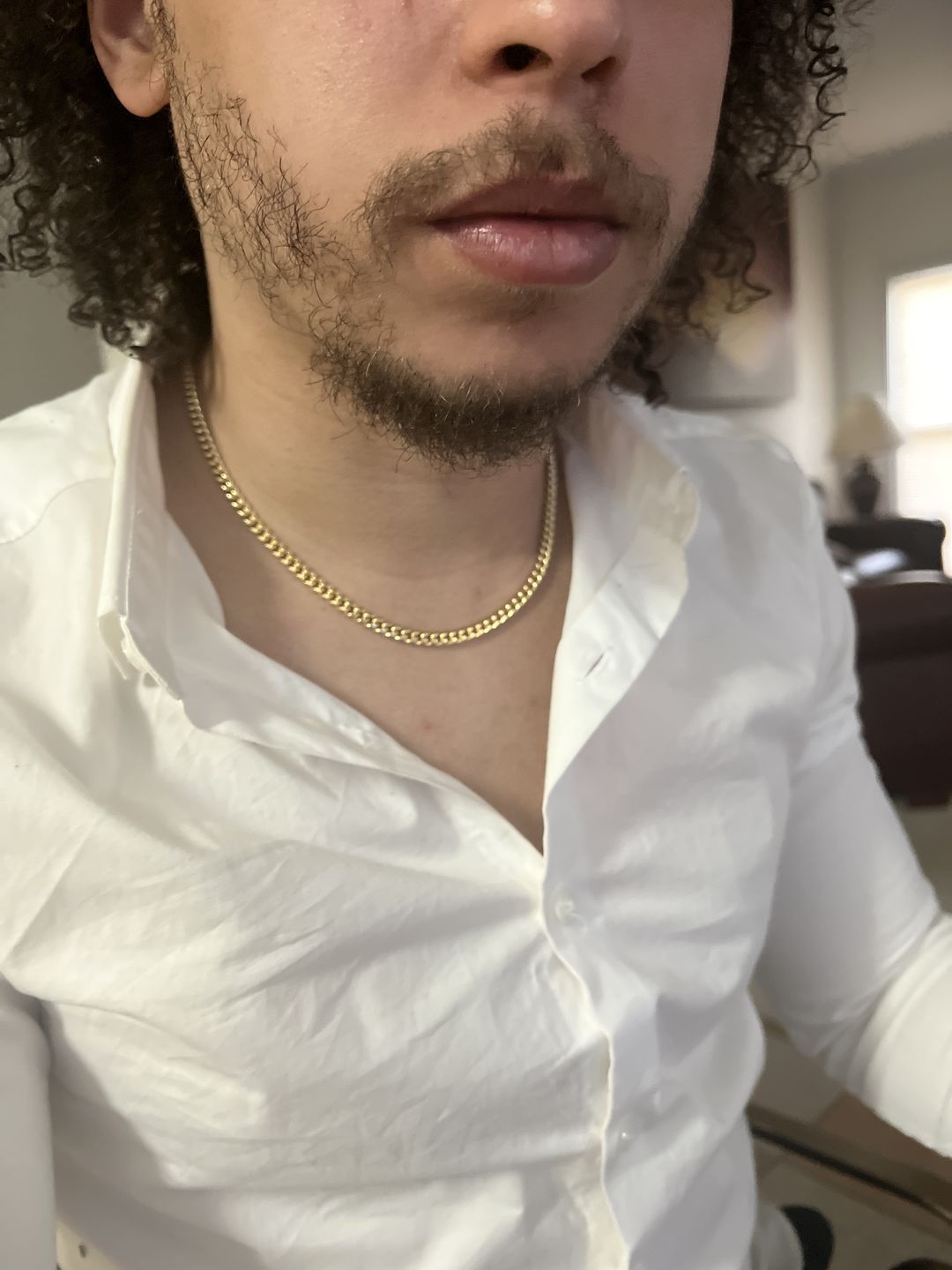 Customer photo review of To My Man - Straighten Your Crown - Cuban Link Chain Necklace