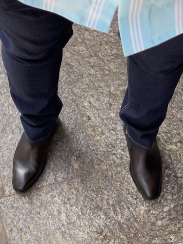 Customer photo review of Goodyear Welted - Chelsea Boot - Black