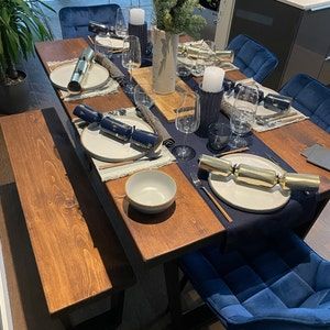 Customer photo review of Trapezium Dining Table