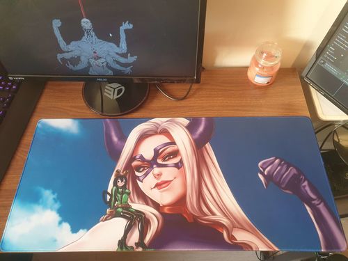 Customer photo review of XXXL Extended Large Custom Mousepad