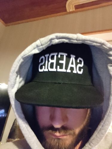 Customer photo review of SAEBIS® Snapback schwarz für Herren & Damen