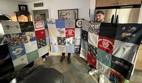 T-shirt quilt from appalachian state university by MICHELE from LA