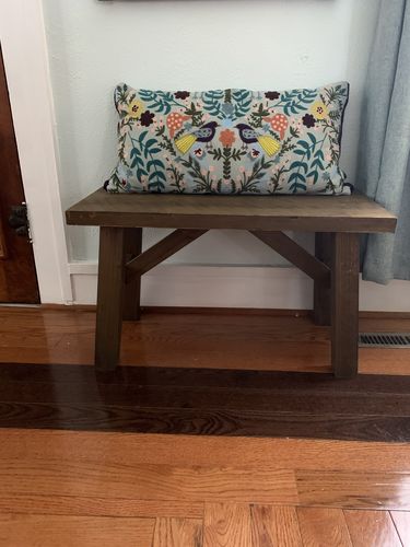 Customer photo review of 14x28 Herbs and Birds Embellished Pillow