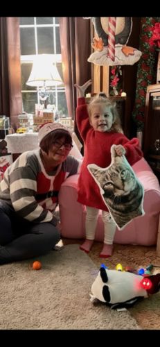 Customer photo review of Create A Custom Dog Pillow