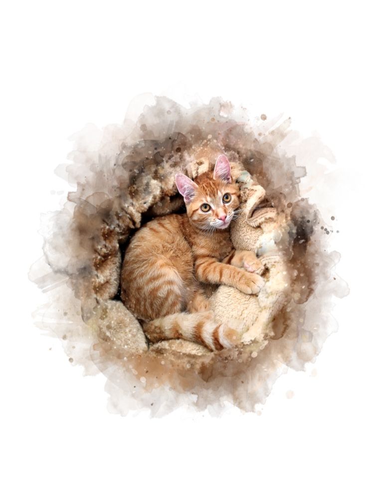 Customer photo review of Portrait deines Tieres im Wasserfarben-Stil
