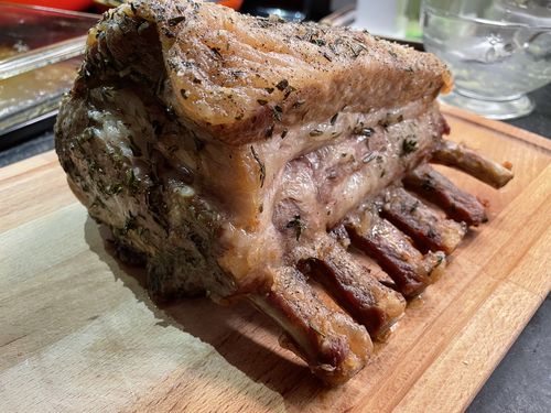 Customer photo review of Frenched Pork Rack