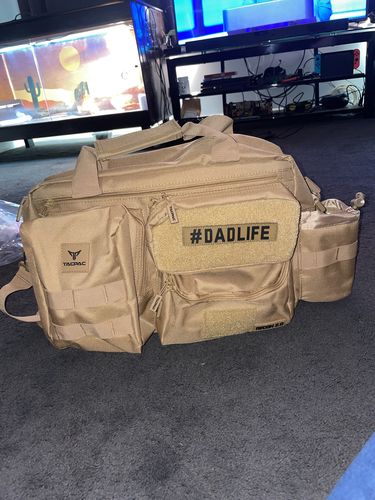 Customer photo review of Tacpac 'Recon 2.0' Desert Storm Nappy Bag Set