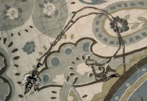 Customer photo review of 2mm White Gold Finish 925 Silver Miami Cuban Chain