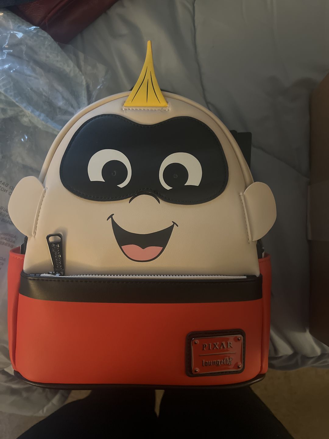 Customer photo review of D23 707 Street Exclusive Limited Edition - Loungefly Pixar Incredibles Jack Jack Light-Up Cosplay Mini Backpack