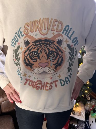 Customer photo review of You've Survived All Of Your Toughest Days (Tiger)