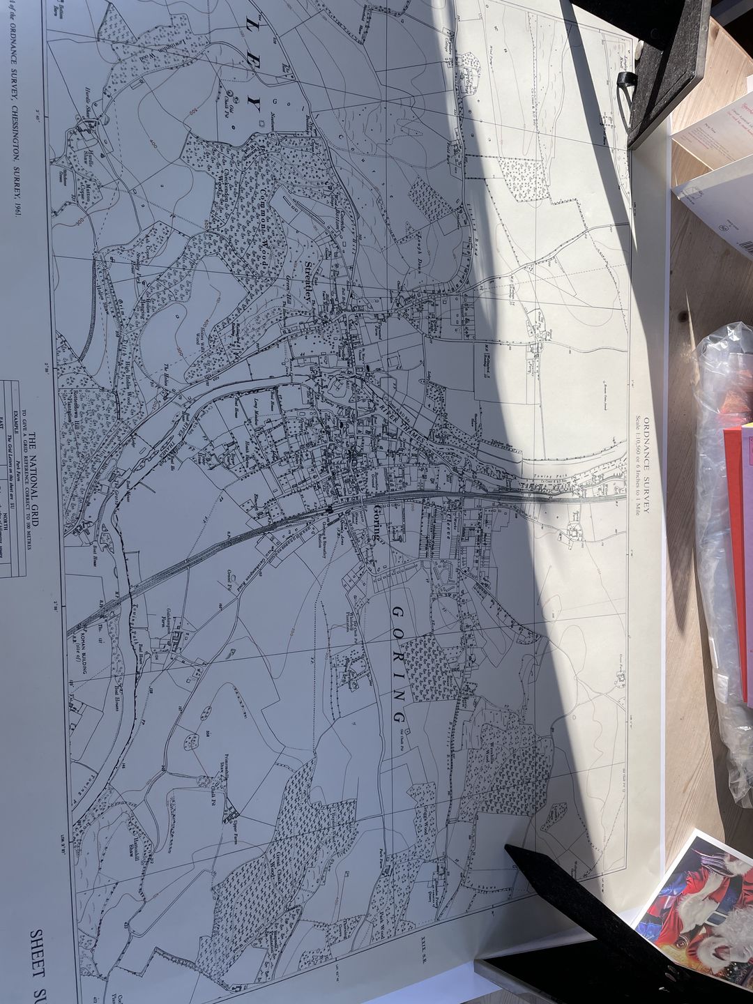 Customer photo review of Personalised Old Map - Make Your Own 1800s and 1900s Ordnance Survey Postcode/Zipcode Street Map