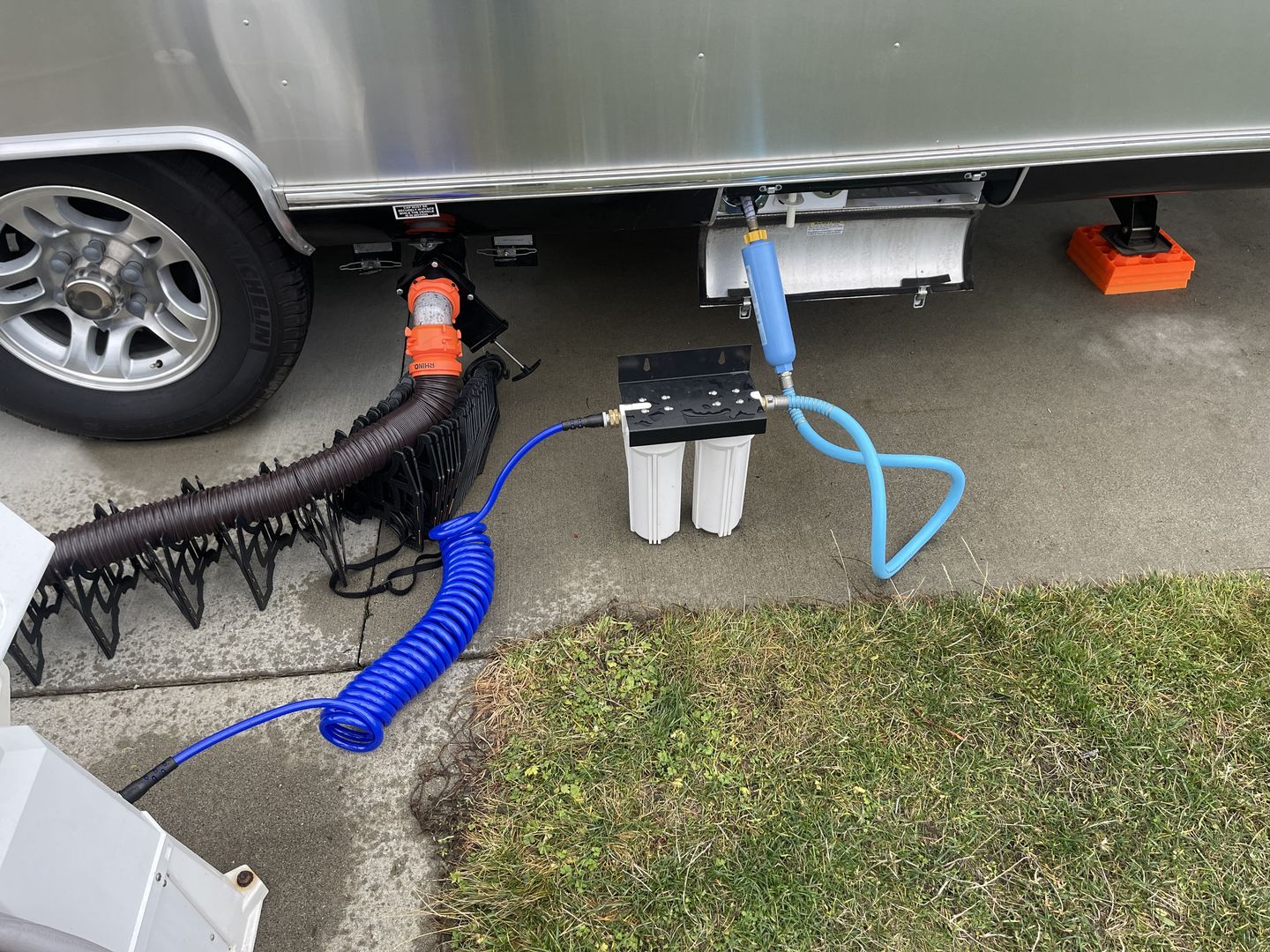 Customer photo review of Ultimate RV Water Hose with Storage Bag