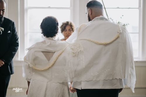Customer photo review of Jusilyn Silk Filipino Unity Veil in Off-White