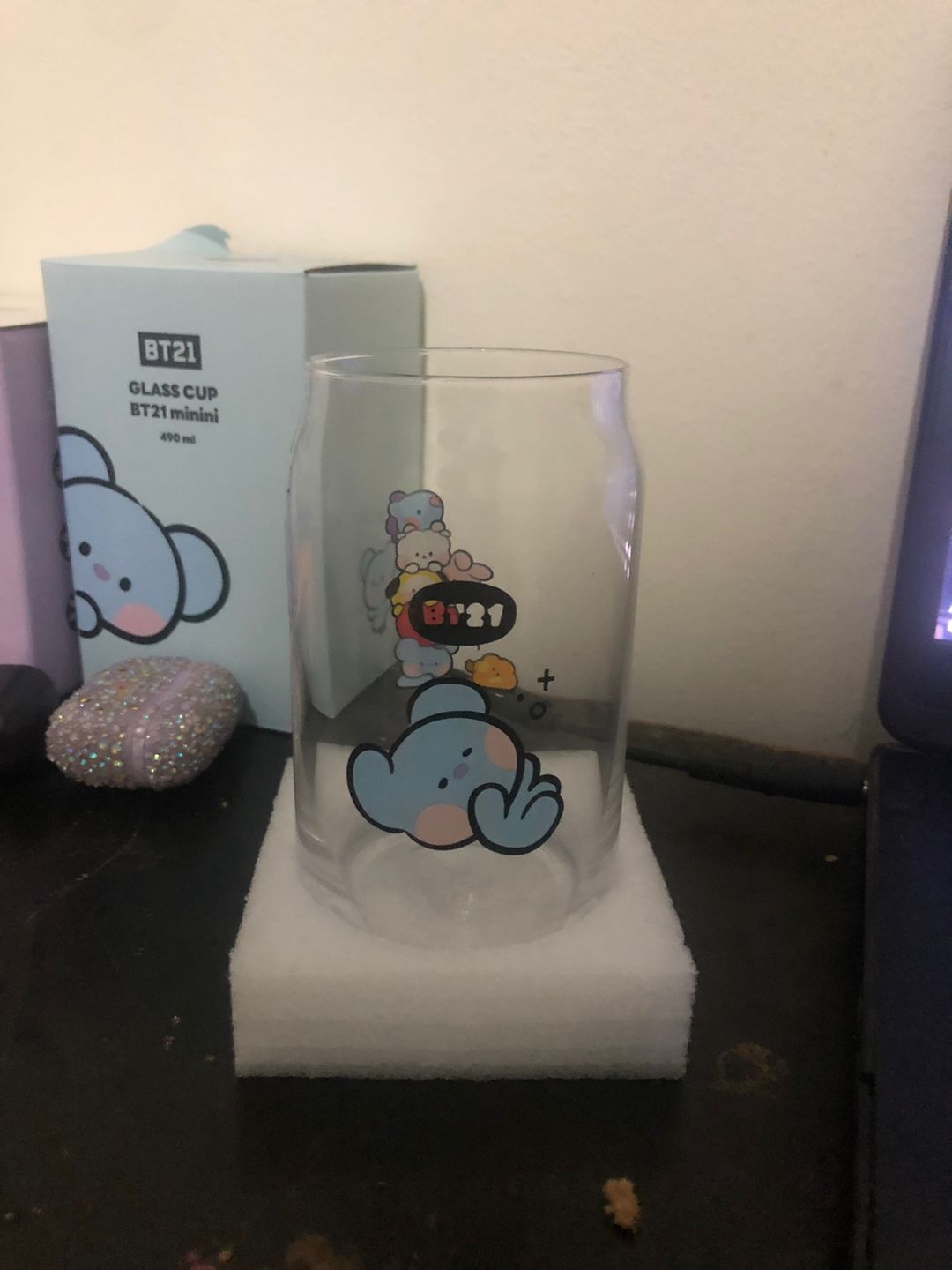 Customer photo review of BT21 MININI GLASS CUP