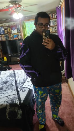Customer photo review of Purple Vine Hoodie