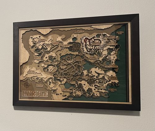 Customer photo review of THE HYRULE 3D MAP