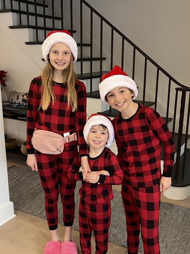 Customer photo review of Holiday Kids Bamboo PJs