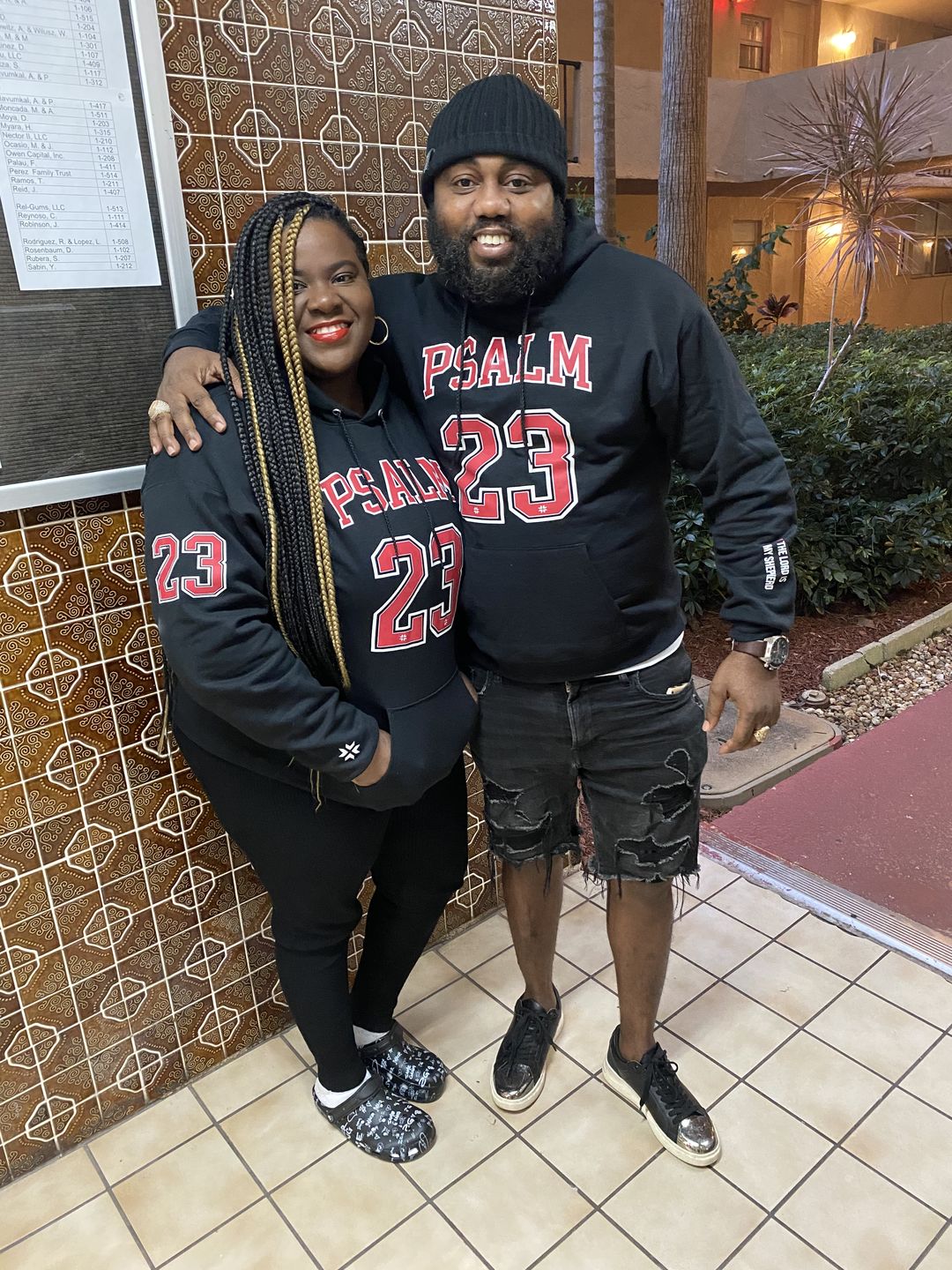 Customer photo review of PSALM 23 Hoodie