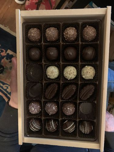 Customer photo review of Chocolate Truffle Crate, Large