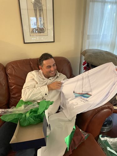 Customer photo review of Custom Digital Boat Artwork