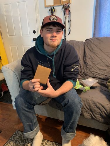Customer photo review of Dad To Son - You Will Never Lose - Top-grain Leather Wallet