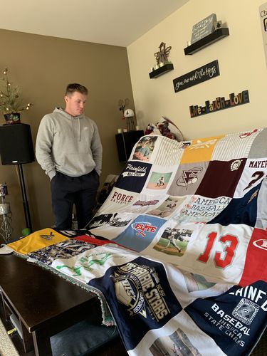 T-shirt quilt featuring paradise valley community college sports, golf team by Patricia  from IL