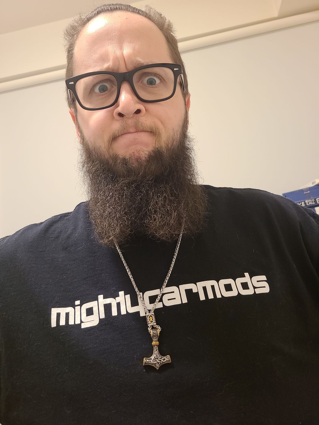 Customer photo review of Mjölnir - Thor's Hammer Stainless Steel Necklace