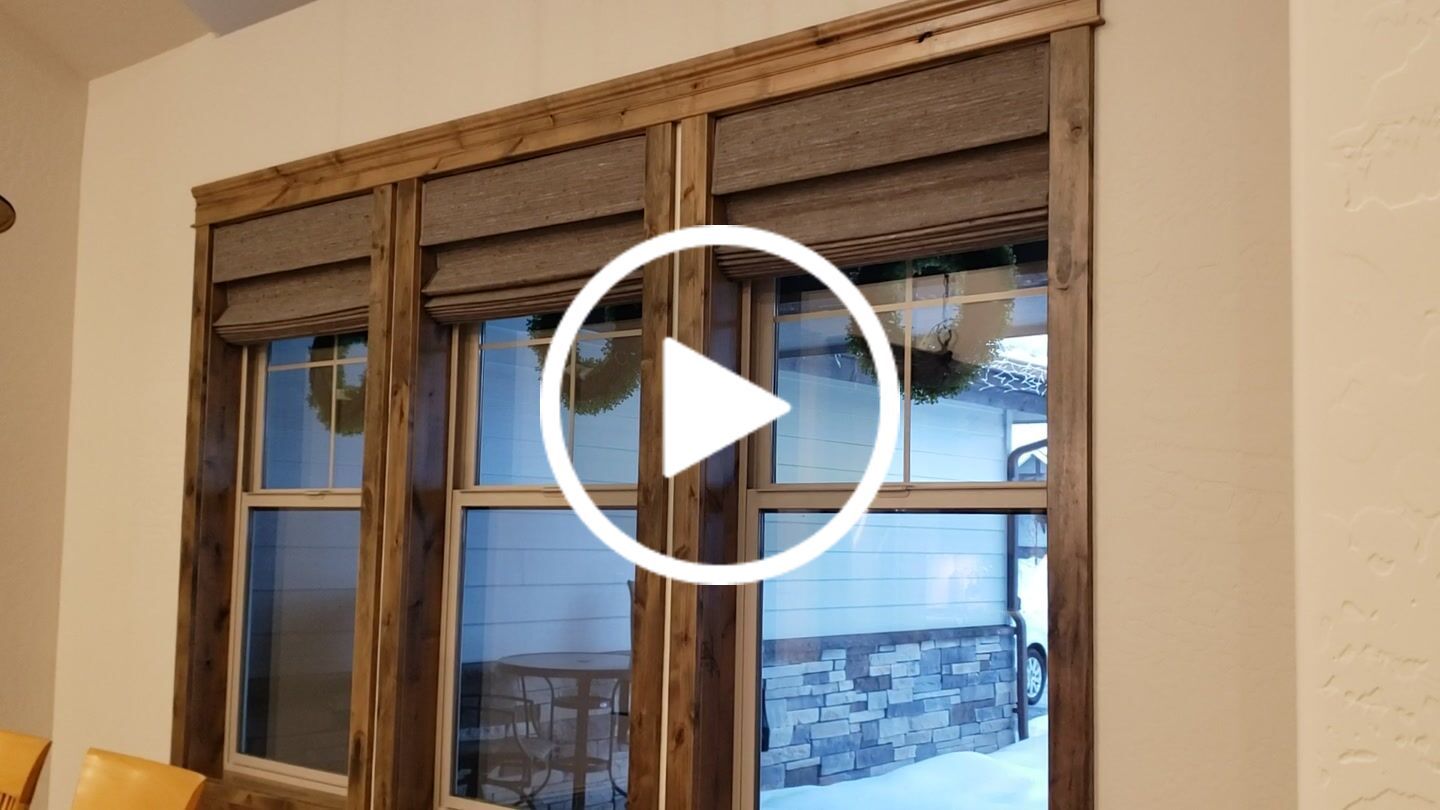 Customer video review of SmartWings Motorized Woven Wood Shades 50%/70%/100% Blackout