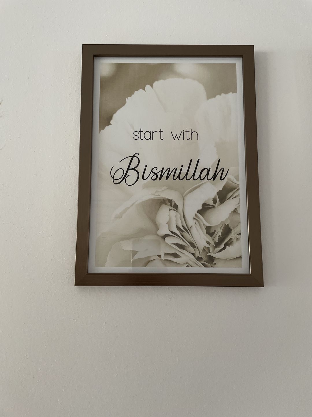 Customer photo review of Start with Bismillah - rosa, weiß oder beige