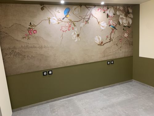 Customer photo review of Papier peint romantique bird