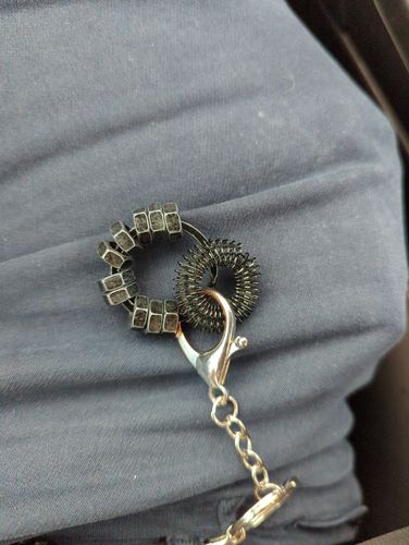 Customer photo review of BLACKED OUT Fidget Set with Detachable Keyring