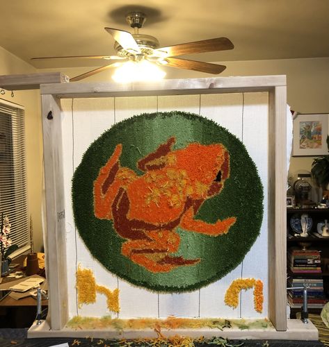 Customer photo review of Tufting Starter Kit - Cut Pile - Extra fabric