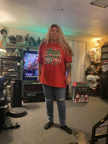 Customer photo review of Great Big Beautiful Christmas Shirt