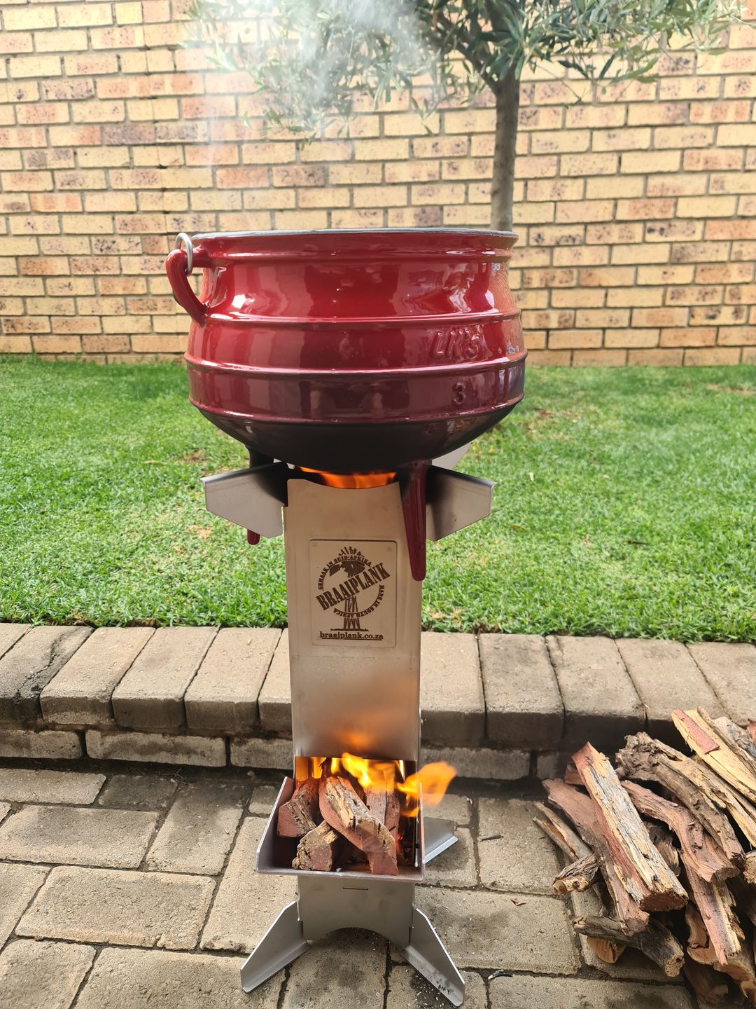 Customer photo review of BraaiPlank™ ROCKETSTOVE+ with Carry Bag.