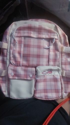 Customer photo review of Happy School Day Backpack with Duck Pendant