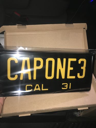 Customer photo review of 1931 CALIFORNIA LICENSE PLATE 6"x14" (351.5mm x 156.5mm)