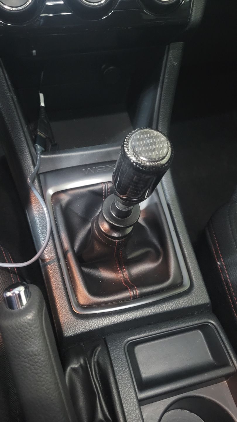Customer photo review of Black Carbon Fiber Handle Shift Knob
