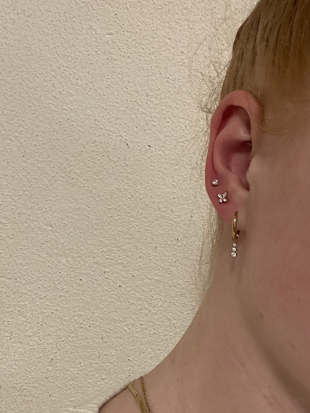 Customer photo review of Butterfly Piercing | Titan