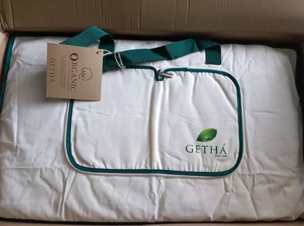 Customer photo review of Getha Organic Cotton Latex Pillow