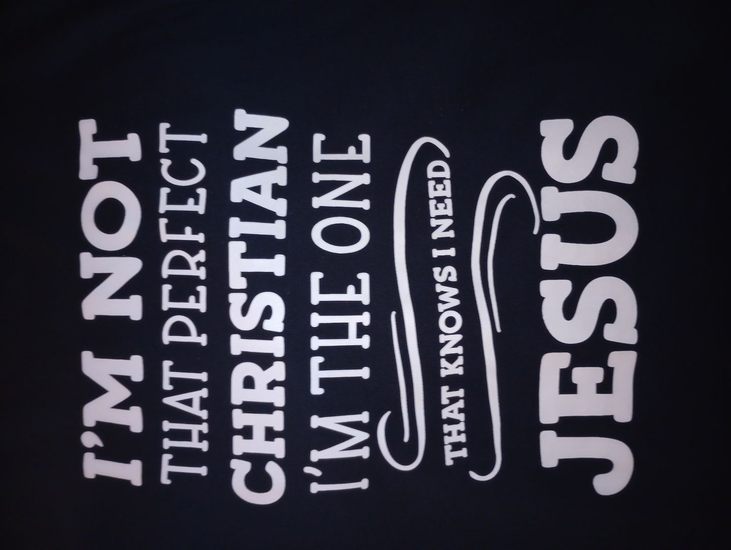Customer photo review of I'm Not That Perfect Christian